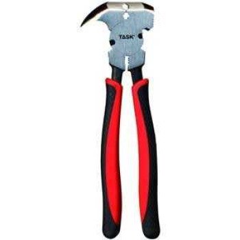 TASK T25406 Fencing Plier, 10-1/2 in OAL, Soft Touch Grip Handle