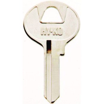 Hy-Ko 11010M3 Key Blank, Brass, Nickel, For: Master Cabinet, House Locks and Padlocks