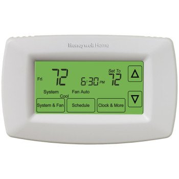 Honeywell RTH7600D1030/E1 Programmable Thermostat, Backlit Touch Screen Display, White