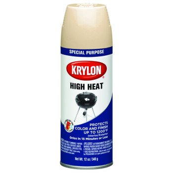 Krylon K01408777 Spray Spray Paint, Flat, Beige, 12 oz