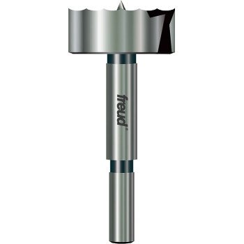 Freud Precision Shear PB-011 Forstner Bit, 1-1/2 in Dia, 3-1/2 in OAL, 3/8 in Dia Shank