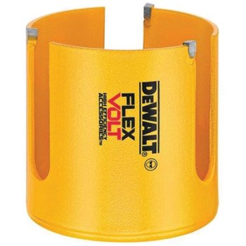 DEWALT DWAFV0358 Hole Saw, 3-5/8 in Dia, 2-1/4 in D Cutting, 3 TPI, Carbide Cutting Edge