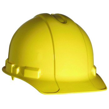 3M CHH-R-Y6 Hard Hat, 11 in L x 8-1/2 in W x 7 in H, 4-Point Suspension, Polyethylene Shell, Yellow, Class: C, E, G