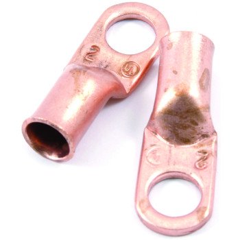 Forney 60105 Cable Lug, For: #2 Cable, 3/8 in Stud, #2 Wire, Copper, 2/CD