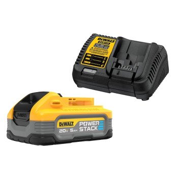 DEWALT POWERSTACK DCBP520C Battery Starter Kit, 20 V, 5 Ah, Battery Included: Yes