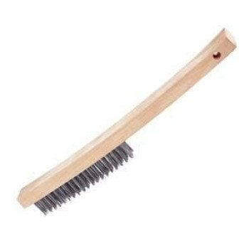 Hyde Richard Series 03252 Wire Brush, 1 in L Trim, Carbon Steel Bristle