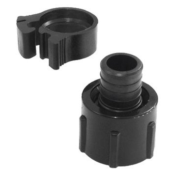 Flair-It PEXLOCK 30780 Pipe Adapter, 1 in, Female, Polysulfone, Black, 100 psi Pressure