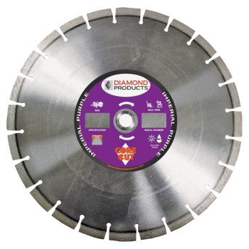 Diamond Products 15379 Circular Saw Blade, 14 in Dia, Universal Arbor, Diamond Cutting Edge