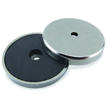 Magnet Source 07216 Round Base Magnet, Ceramic, 0.375 in ID x 1.42 in OD Dia, 0.283 in H