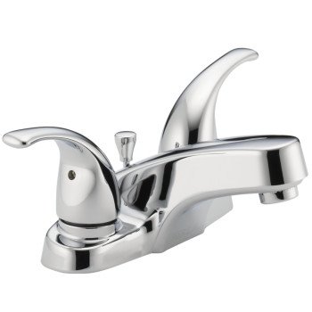 Delta Peerless Tunbridge Series P299628LF Bathroom Faucet, 1.2 gpm, 2-Faucet Handle, Metal, Chrome Plated, Lever Handle