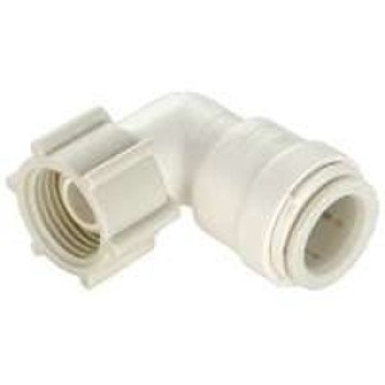 Watts 3520-1013/P-639 Swivel Pipe Elbow, 1/2 x 3/4 in, 90 deg Angle, Plastic, Off-White, 100 psi Pressure