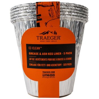 Traeger EZ-Clean BAC608 Liners, 6.3 in L, 6.3 in W, Aluminum