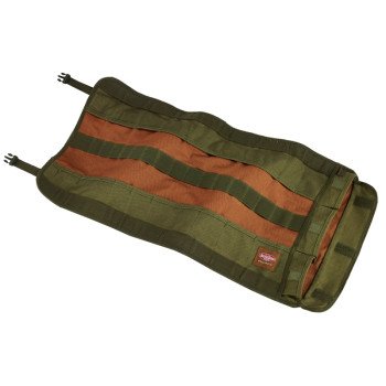 Bucket Boss Original Series 70004 Tool Roll Bag, 26 in W, 14-1/2 in H, 25-Pocket, Canvas, Brown