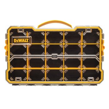 DEWALT DWST14830 Pro Organizer, 17-5/8 in L, 11 in W, 2-7/8 in H, 20-Compartment, Polycarbonate, Black/Yellow