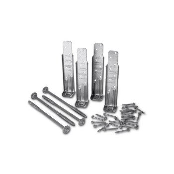 Simpson Strong-Tie DTT DTT1Z-KT Deck Tension Tie Kit, 7-1/8 in L, 1-1/2 in W, Steel, ZMAX