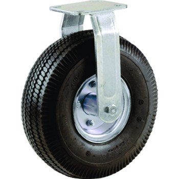 Shepherd Hardware 9795 Rigid Caster, 8 in Dia Wheel, 1-3/4 in W Wheel, 220 lb