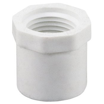 IPEX 435722 Reducing Bushing, 3/4 x 1/2 in, Socket x FPT, PVC, SCH 40 Schedule