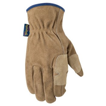 HydraHyde 1019XL Fencer Gloves, Men's, XL, Keystone, Reinforced Thumb, Cowhide Suede Leather, Brown/Tan