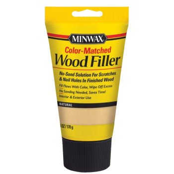 Minwax 448520000 Wood Filler, Solid, Natural, 6 oz Tube