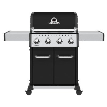 Broil King Baron 420 PRO 875214 Gas Grill, 40,000 Btu/hr, Liquid Propane, 5-Burner, Side Shelf Included: Yes