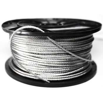 Baron 695910 Aircraft Cable, 1/8 in Dia, 500 ft L, 400 lb Working Load, Galvanized