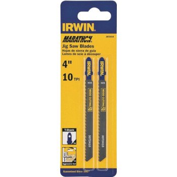 Irwin 3072410 Jig Saw Blade, 4 in L, 10 TPI