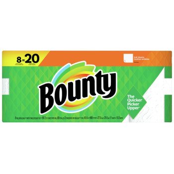 Bounty 67090 Double Roll Paper Towel, 2-Ply, 8/PK