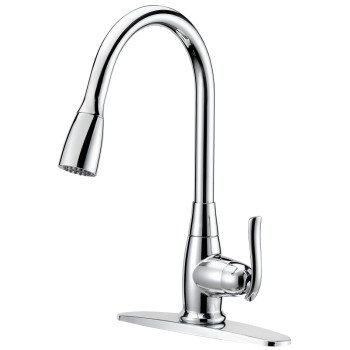 Boston Harbor FP4A0000CP Faucet Pull-Down Kitchen Faucet, 1.8 gpm, 1 -Faucet Handle, 1 or 3 Hole -Faucet Hole