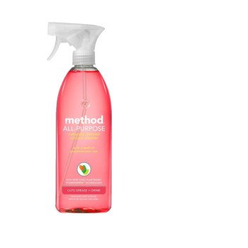 method 00010 Cleaner, 28 oz Aerosol Can, Liquid, Grapefruit, Pink