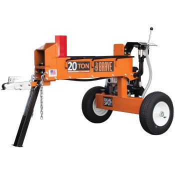 Brave PCLS2016GC/3GC Log Splitter, 3 gal Fuel Tank, 20 ton Splitting, 24 in Log