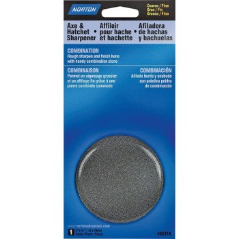 Norton 85316 Sharpener, 3 in W, 5/8 in Thick, 280 um Grit, Coarse/Fine, Silicone Carbide Abrasive