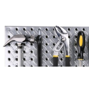 Knape & Vogt 0204-1632 Pegboard, 32 in OAD, 16 in OAH, Steel