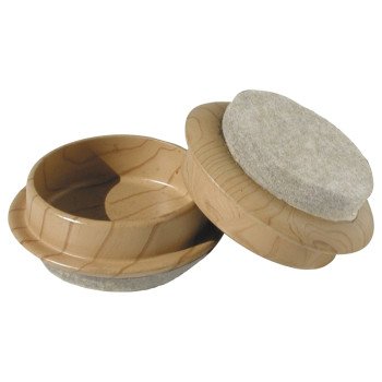 Shepherd Hardware 9363 Caster Cup, Felt Cloth, 4/PK