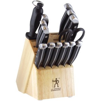 Henckels International Statement Series 13550-005 Knife Block Set, 15-Piece, Stainless Steel, Black, Satin