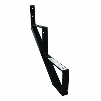 Pylex 13902 Stair Riser, 22-1/2 in H, 40 mm L, 40 mm W, Steel, Black, Baked Powder-Coated