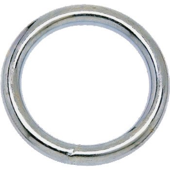 Campbell T7662114 Welded Ring, 150 lb Working Load, 1-1/8 in ID Dia Ring, #7B Chain, Solid Bronze, Polished