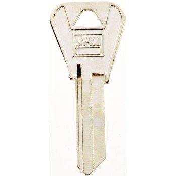 Hy-Ko 11010WR3 Key Blank, Brass, Nickel, For: Weiser Cabinet, House Locks and Padlocks