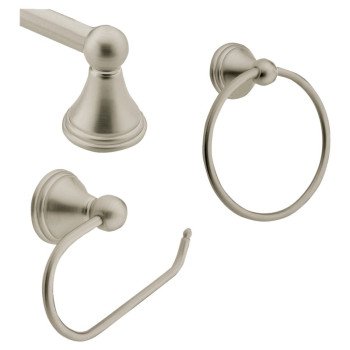 Moen Preston Series DN8433BN Bath Hardware Set, Metal, Brushed Nickel