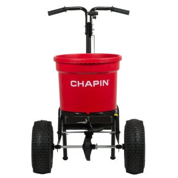 Chapin 82050C Contractor Turf Spreader, 70 lb, Steel Frame, Pneumatic Wheel