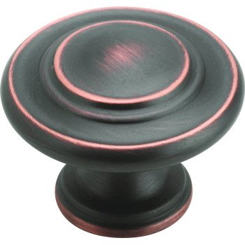 Amerock TEN1586ORB Cabinet Knob, 1 in Projection, Zinc, Oil-Rubbed Bronze