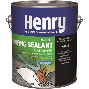 Henry HE289046 Roof Sealant, White, 3.41 L Can, Liquid