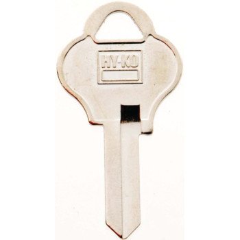 Hy-Ko 11010PA2 Key Blank, Brass, Nickel, For: Pado Cabinet, House Locks and Padlocks