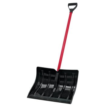 Vulcan 34633 Snow Shovel, Poly Blade, Steel Handle