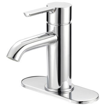 Boston Harbor FS6A0128CP Lavatory Faucet, 1.2 gpm, 1-Faucet Handle, 1, 3-Faucet Hole, Metal/Plastic, Chrome Plated