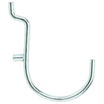 National Hardware N180-028 Peg Hook, 1-1/2 in, 1/8, 1/4 in Opening, Steel, Zinc, 5/PK