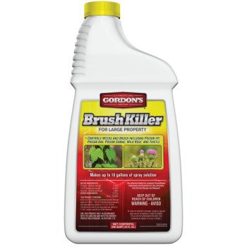 Gordon's 2321862 Brush Killer, Liquid, Black/Brown, 1 qt Bottle