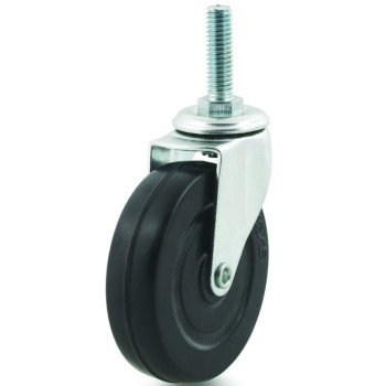 Dh Casters C-L30T2RS Swivel Caster, 3 in Dia Wheel, 13/16 in W Wheel, Rubber Wheel, 110 lb