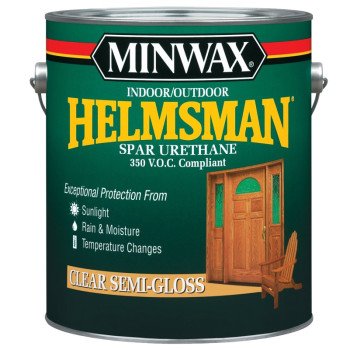 Minwax 132250000 Spar Varnish, Semi-Gloss, Liquid, 1 gal, Pail