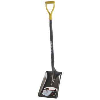 Garant 80639 Snow Shovel, 11 in W Blade, 11-1/2 in L Blade, Steel Blade, Wood Handle, 46-1/2 in OAL