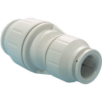 John Guest PEI202820P Reducing Pipe Coupling, 3/4 x 1/2 in, Plastic, 3 to 12 bar Pressure